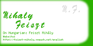 mihaly feiszt business card